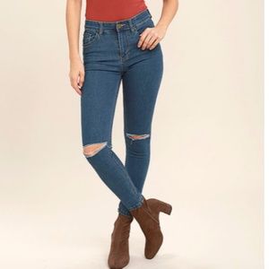 Amuse Society Iconic Skinny Jeans Medium Wash
